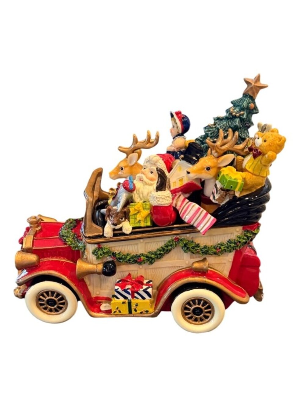 Fitz and Floyd Holiday Muscials Santa Mobile "We Wish You a Merry Christmas" - Picture 7 of 7